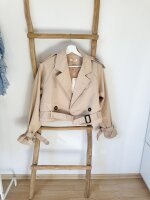 SHORT TRENCH COAT "BEIGE"