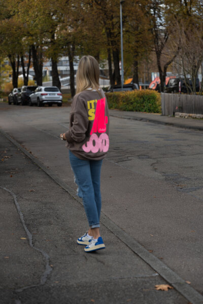 Pullover "it‘s all good" / braun